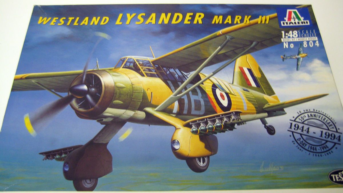 48 Italeri WESTLAND LYSANDER MARK III, WWII, Tamiya Eduard Hasegawa