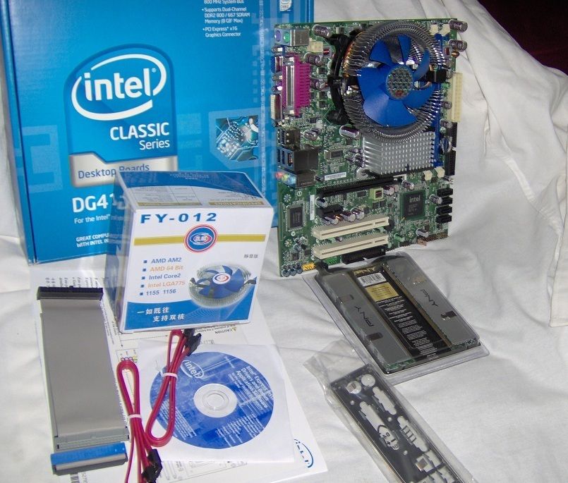 Windows 7 Compatible 2 4 E6600 Core 2 Duo 4 GIGs Video Motherboard