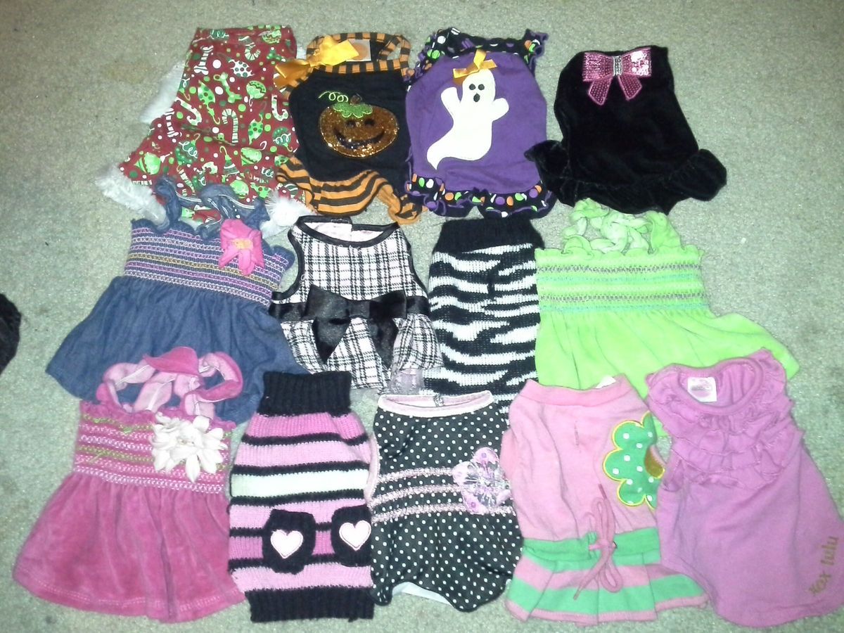 Lot Dog Clothes XS XXS Lulu Pink Simply Dog