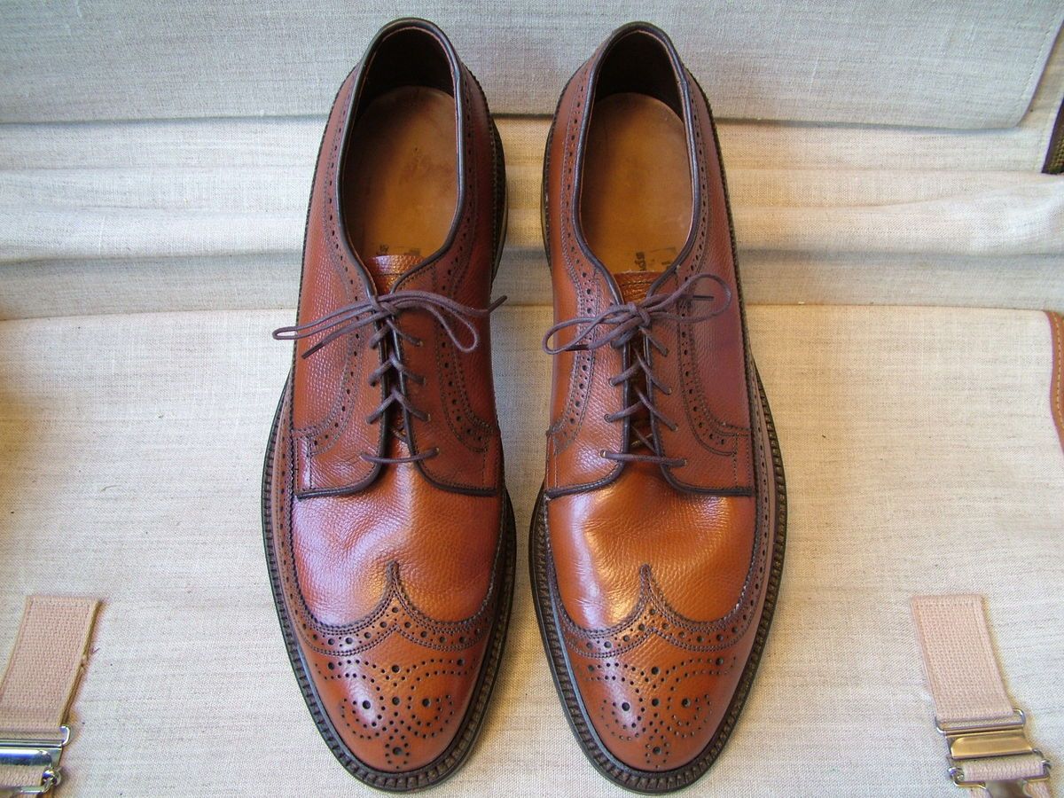 Allen Edmonds Ostendo MacNeil 10 5 A Long Wingtip Blucher LWB Chili