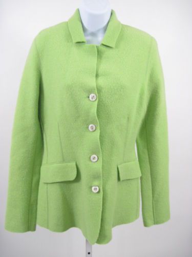 Bruno Manetti Lime Green Wool Blazer Jacket