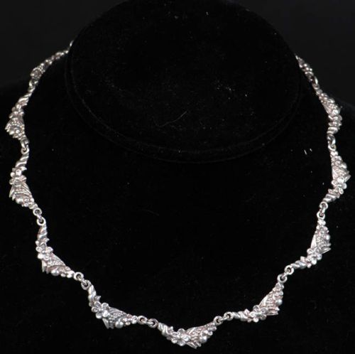 Margot Van Voorhies Taxco Mexico Silver Necklace