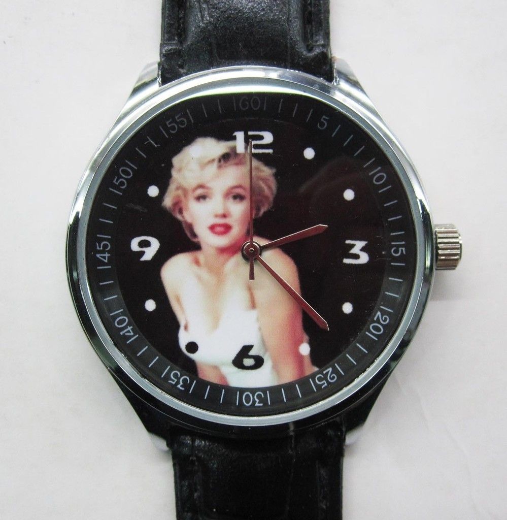 Marilyn Monroe Leather Strap Watch New