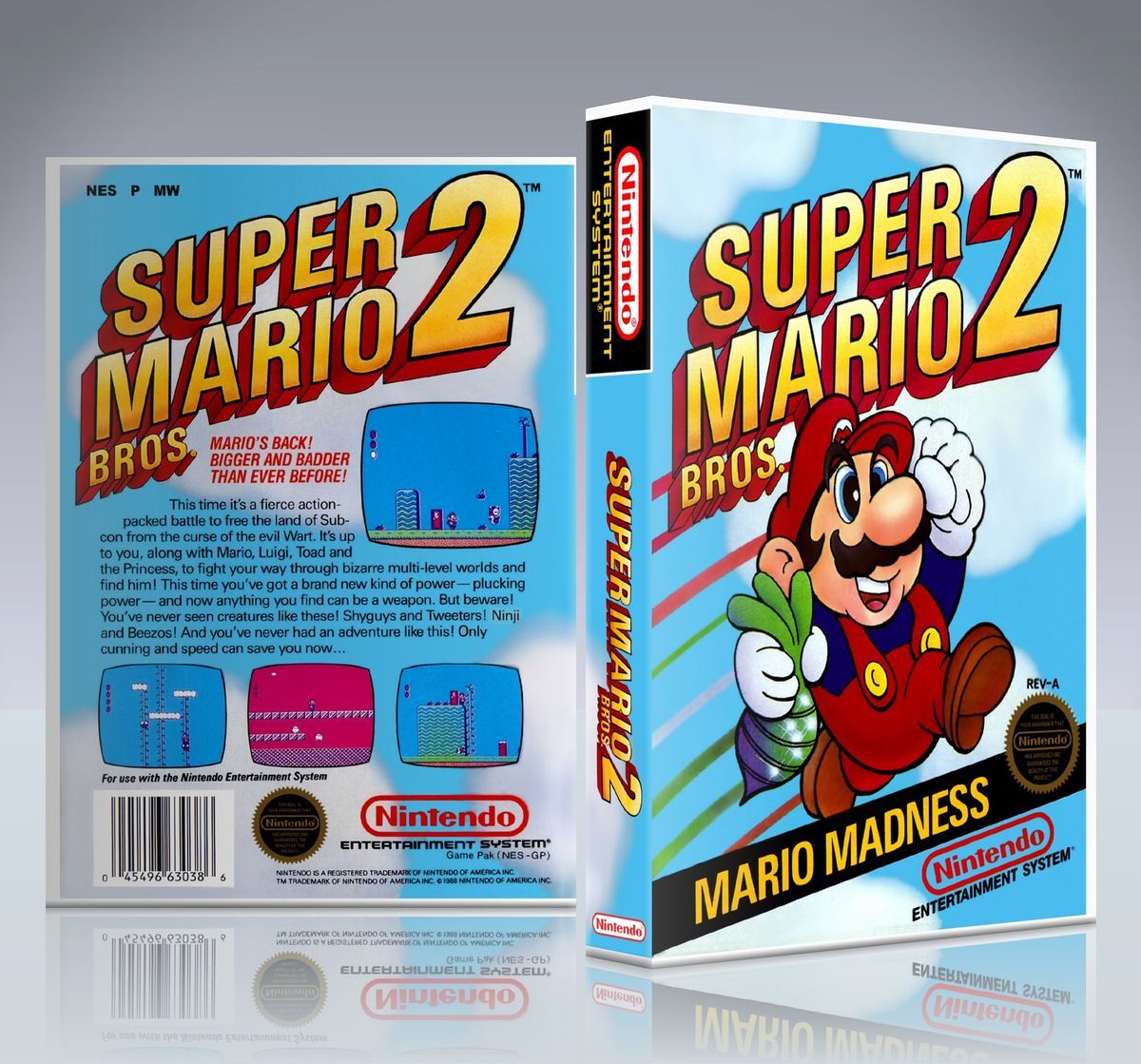 Nintendo NES Game Case Super Mario Bros 2 New Collectors Box