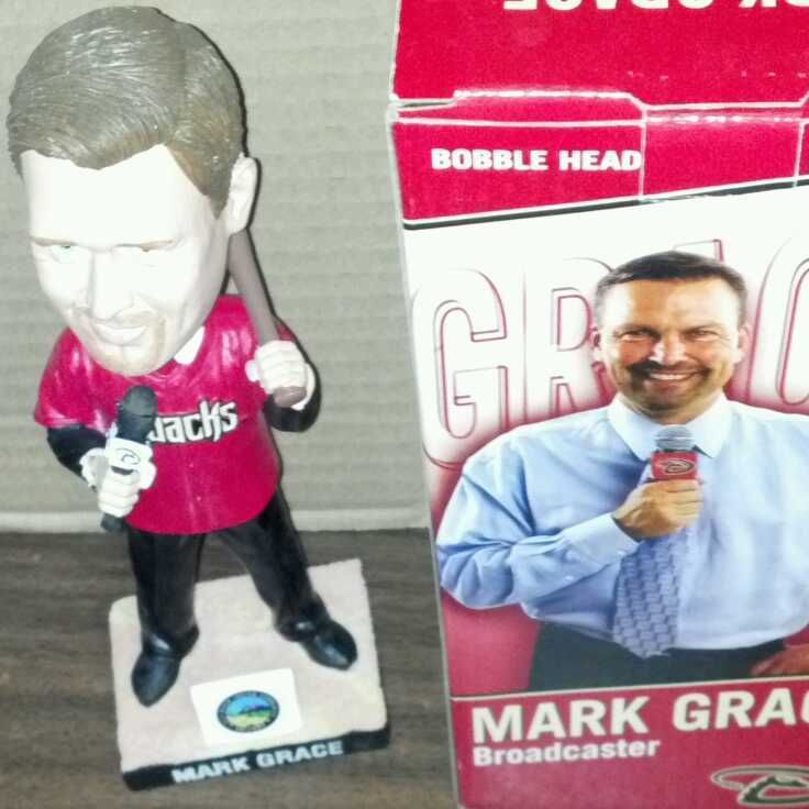 Mark Grace Arizona Diamondbacks Broadcaster Bobblehead 2007 SGA