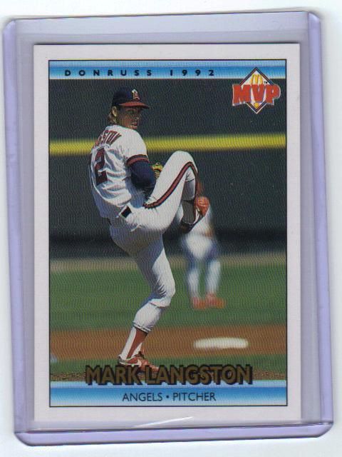 Donruss McDonalds MVP 19 Mark Langston Angels Mint Condition