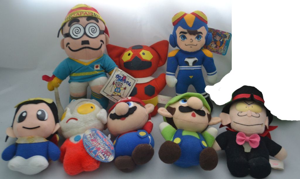  ANIME Vintage UFO Plush Plushie Stuff Doll LOT JAPAN Mario Ultraman