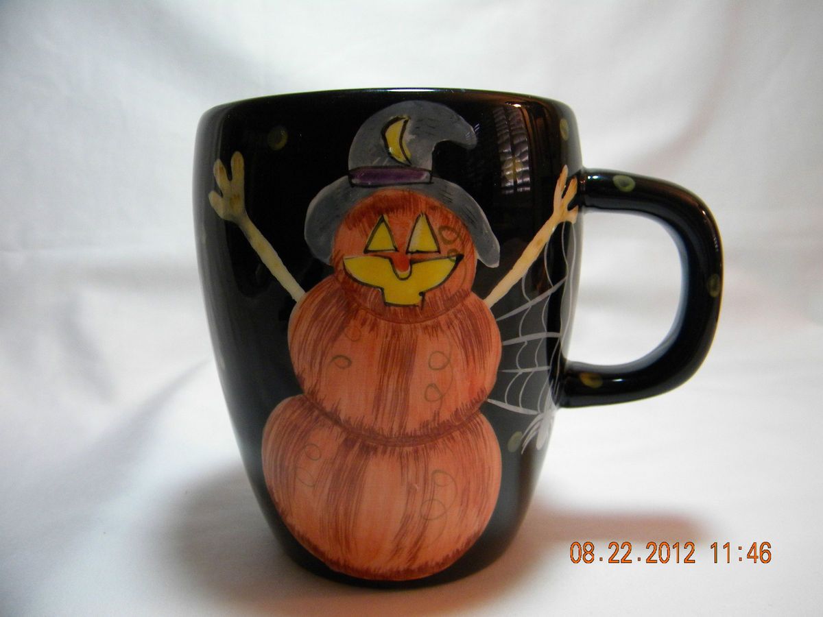 Halloween Mug Gates Ware by Laurie Gates Spooky Scarecrow