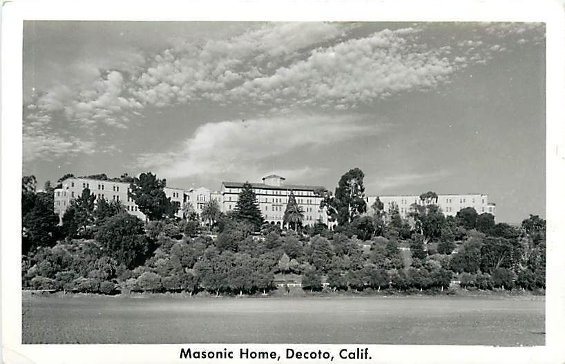 CA Decoto Masonic Home Real Photo Very Early T22483