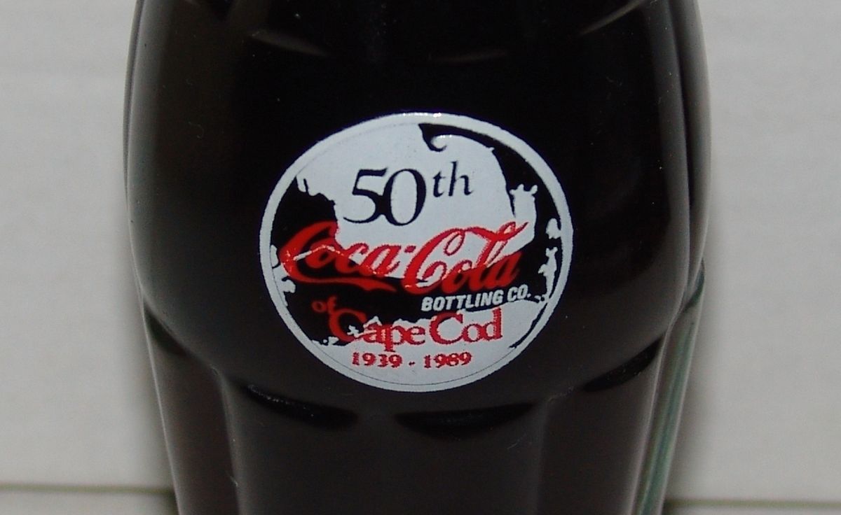 Cola Cape Cod 50th Anniversary Mashpee Massachusetts 7oz Bottle