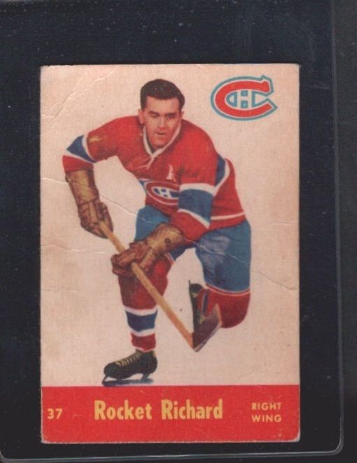 1955 56 Parkhurst 37 Maurice Richard G VG B307666