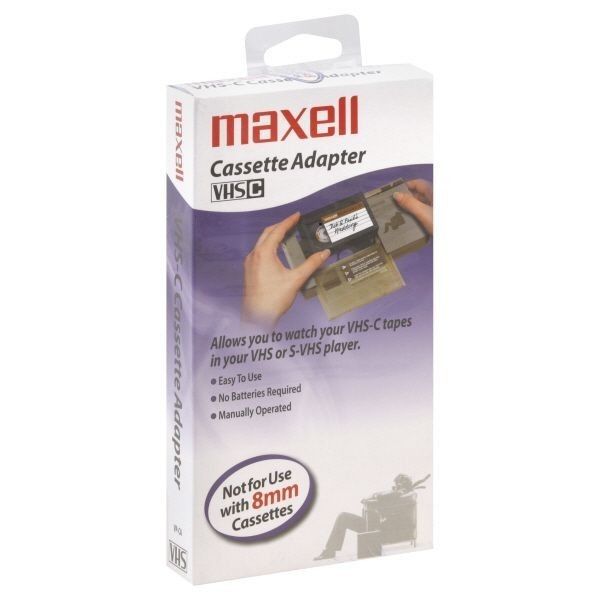 Maxell Cassette Adapter VHS C to VHS VP CA 290060