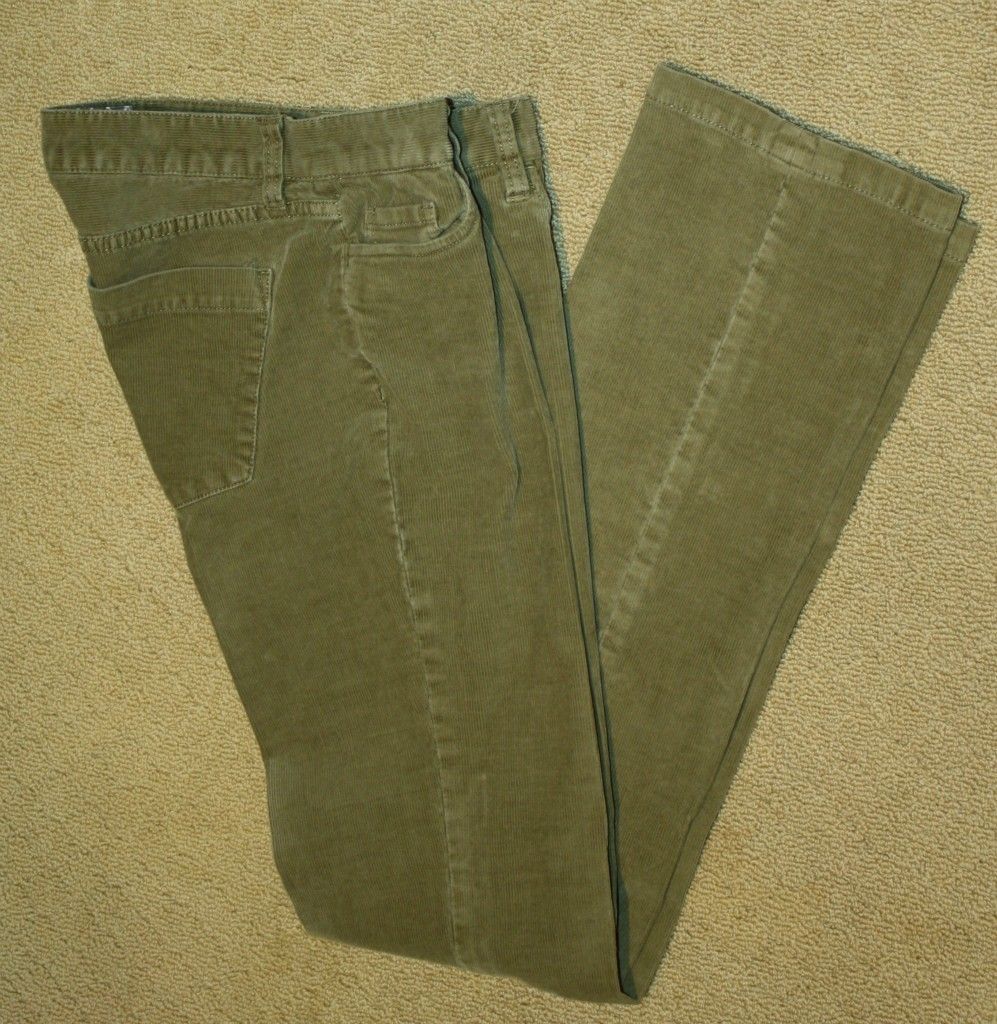 Crew Matchstick Skinny Cords Sz 28R