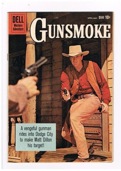 Gunsmoke 20 Matt Dillon Photo Cover 1960 Dell Nice