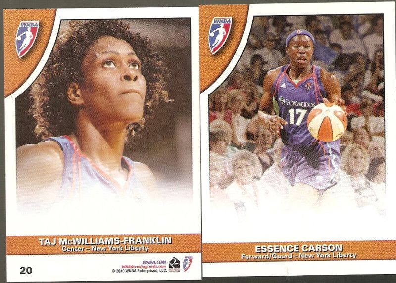 Taj McWilliams Essence Carson 2010 WNBA NY Liberty