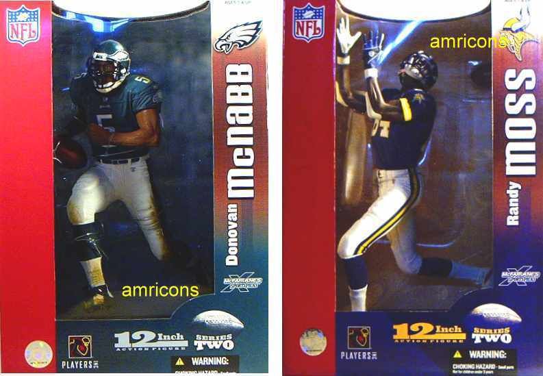 McFarlane Sports NFL Football 12 Series 2 Set of 2 McNabb Moss