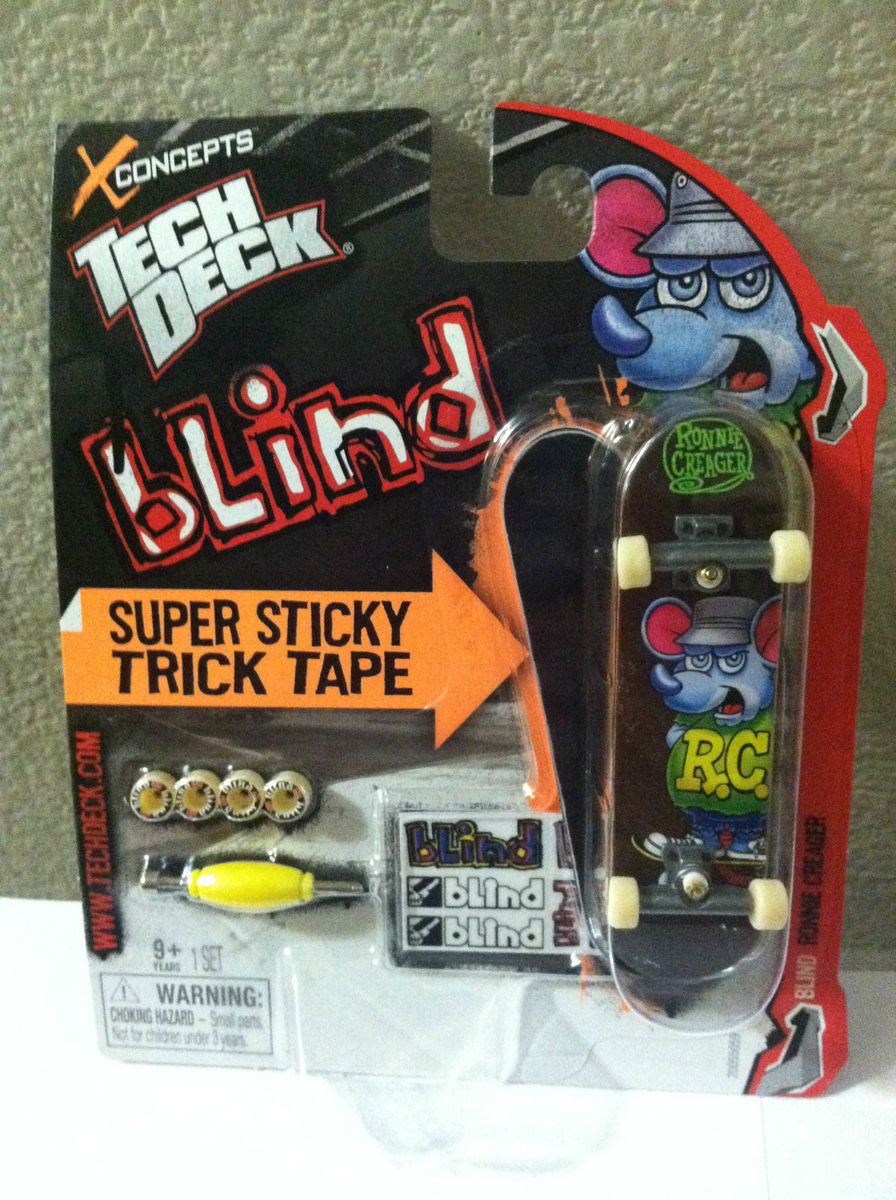 Tech Deck Blind 96mm Skateboard Ronnie Creager Super Sticky Trick Tape