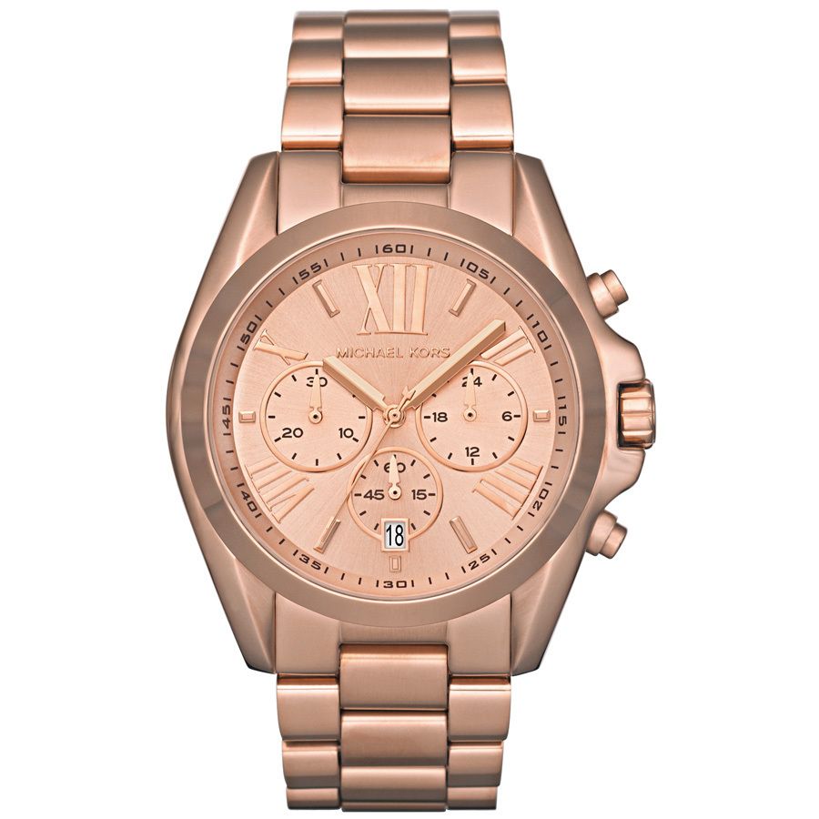 Michael Kors Bradshaw Chronograph Bracelet Watch in Rosegold