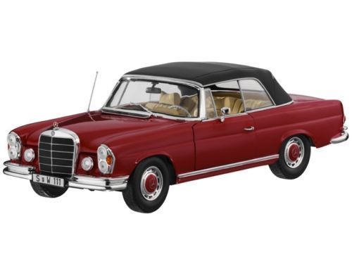 Norev Mercedes Benz 280 SE Cabriolet Red Color Dealer Edition 1 18 New