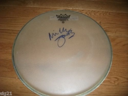 Mick Jones Foreigner Clash Signed Remo 12 Drumhead