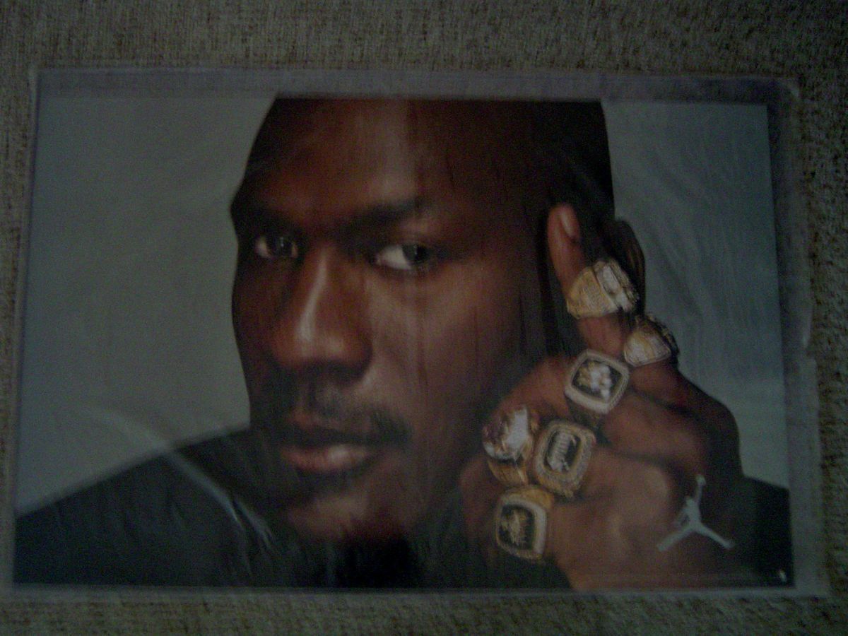 Michael Jordan Nike 6 Rings Poster