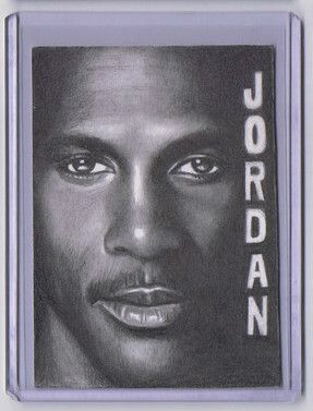 2011 ACEO Sketch Card MICHAEL JORDAN Chicago Bulls 1/1