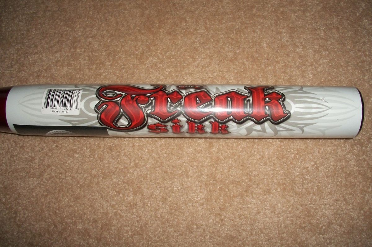 New Miken Freak Sikk Softball Bat 27oz USSSA New Stamp