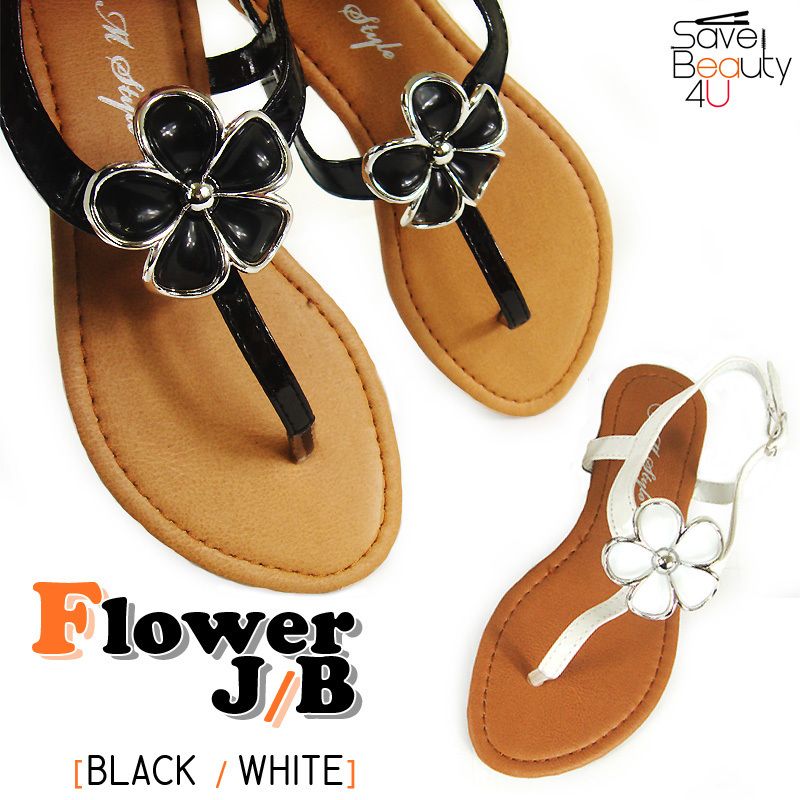 Girls Cute Flip Flops Sandal Flower Kids Flat Sandals Flower Jr