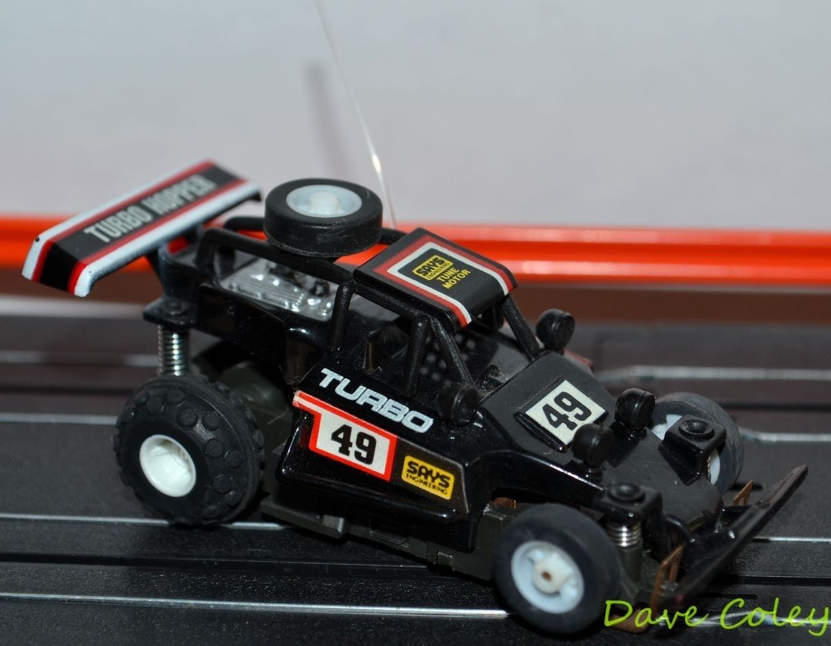 Tyco AFX Tomy Turbo Hopper No 49 in Black HO slot car micro scalextric