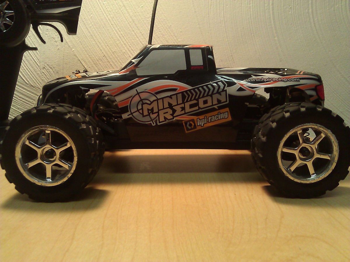 HPI MINI RECON RC MONSTER TRUCK 2 4GHZ RTR UPGRADED SHOCKS 4X4 1 WEEK