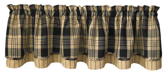 Window Curtain Valance Lined Layered Park Designs Millbury