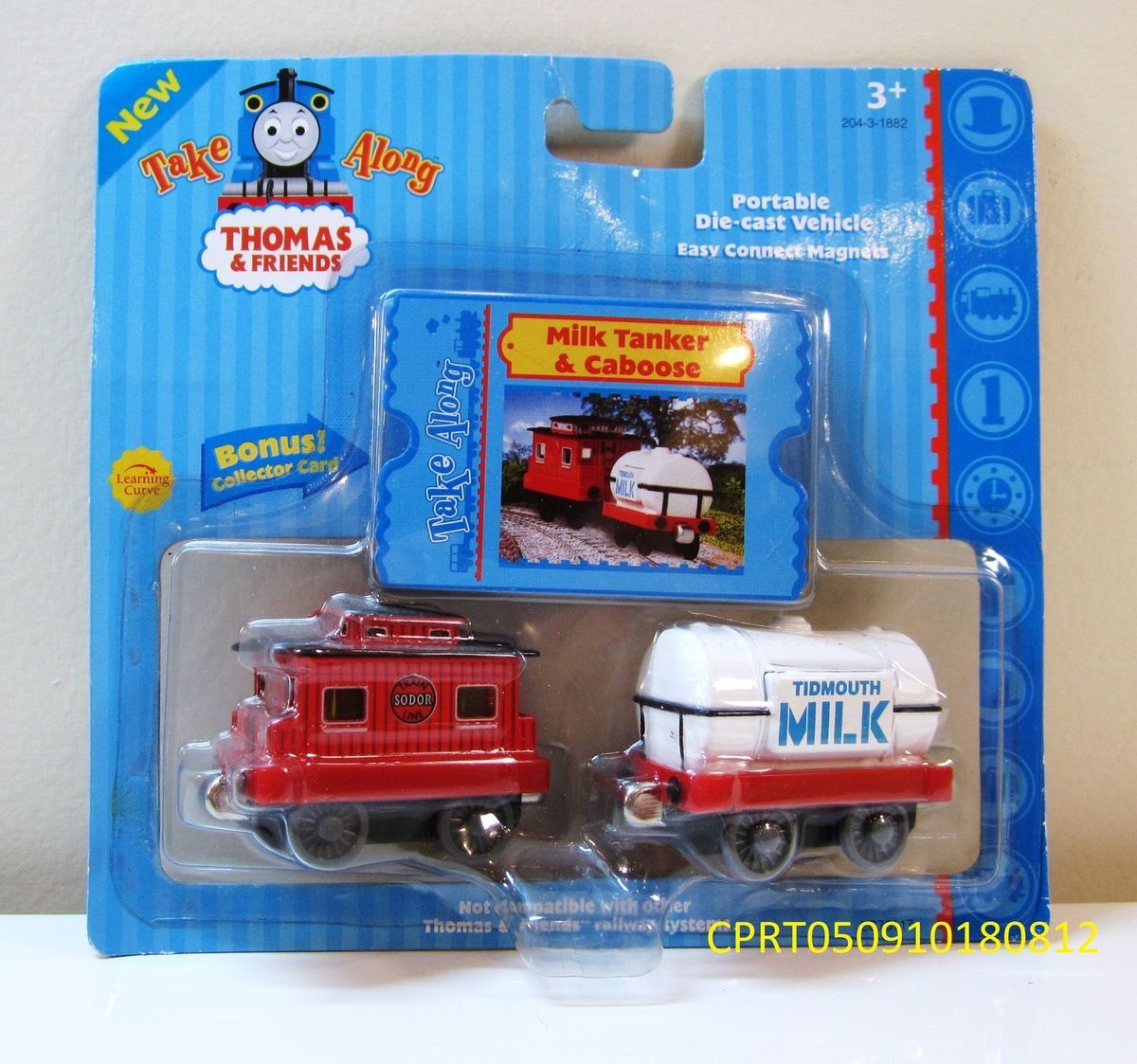 Thomas the Tank Engine TAKE ALONG Take n Play Milk Tanker Caboose 2