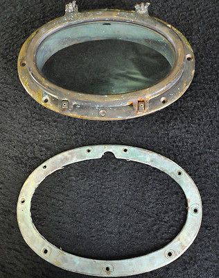 Antique Bronze Sailboat Porthole (portlight) 16 window