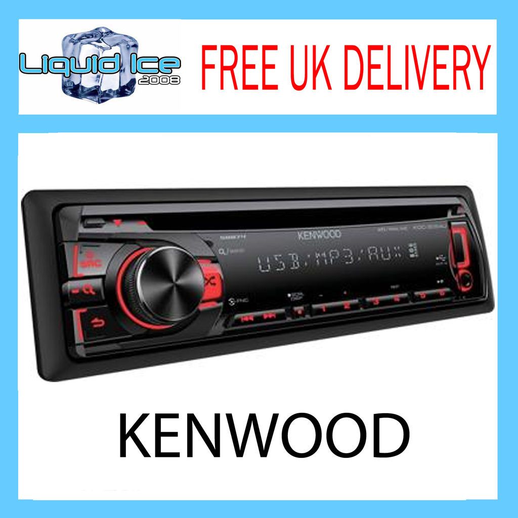 KENWOOD KDC 3054U RED ILLUMINATION CD USB RECIEVER STEREO HEAD UNIT