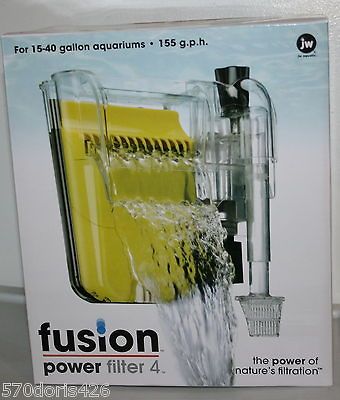 JW PET FUSION POWER FILTER 4 FOR 15 40 GALLON AQUARIUMS