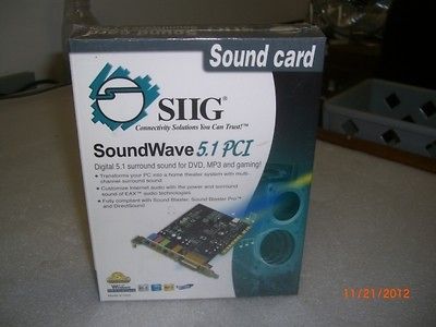 SIIG SOUNDWAVE 5.1 PCI IC 510012 IC1624 SOUND CARD