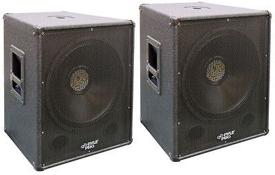 PRO AUDIO DJ PASW18 PASSIVE 2000 WATTS 18 INCH PA SUBWOOFERS PAIR NEW