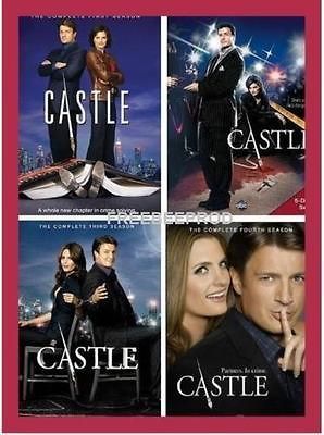 CASTLE DVD SET. SEASONS 1,2,3,4. THE COMPLETE SEASON 1 4 NEW FREE SHIP