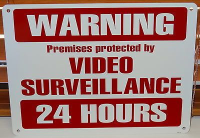 METAL CCTV SECURITY CAMERA WARNING SIGN HOME OFFICE GATE SIGN 8 inch