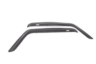 Jeep JK Wrangler Smoked Side Door Rain Deflector Pair 2 Door 07 12