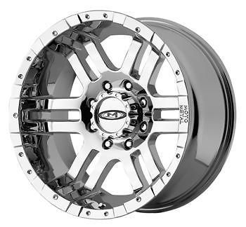 17x9 Chrome Moto Metal MO951 Wheels 6x5.5  12 Lifted HONDA PASSPORT