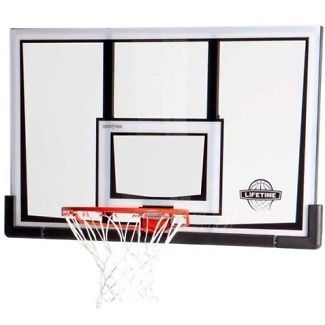 NEW* Lifetime 52 Basketball Backboard and Slam It Pro Rim Combo