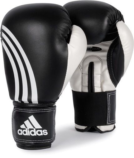 Adidas PERFORMER Boxing Gloves Size 8   16 Oz Black/White CLIMACOOL