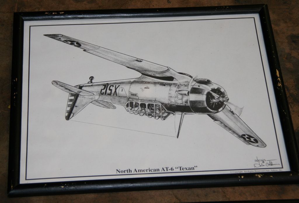 Framed Dale Adkins North American AT 6 Texan Print