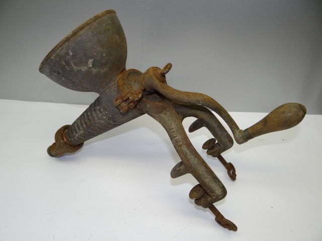 Antique Old Metal 1878 Enterprise MFG Co No 24 Ginger Sausage Fruit