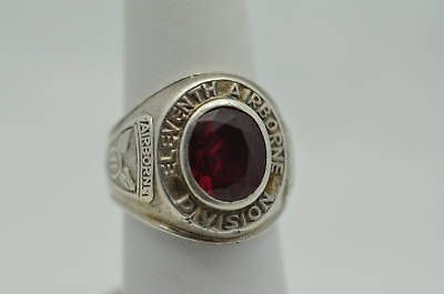 ELEVENTH AIRBORNE DIVISION SILVER RING