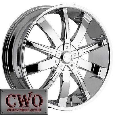 22 Chrome Incubus Poison Wheels Rims 5x114.3/5x127 5 Lug Honda Nissan