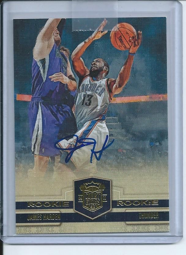 JAMES HARDEN 2009 10 COURT KINGS ROOKIE AUTO /649