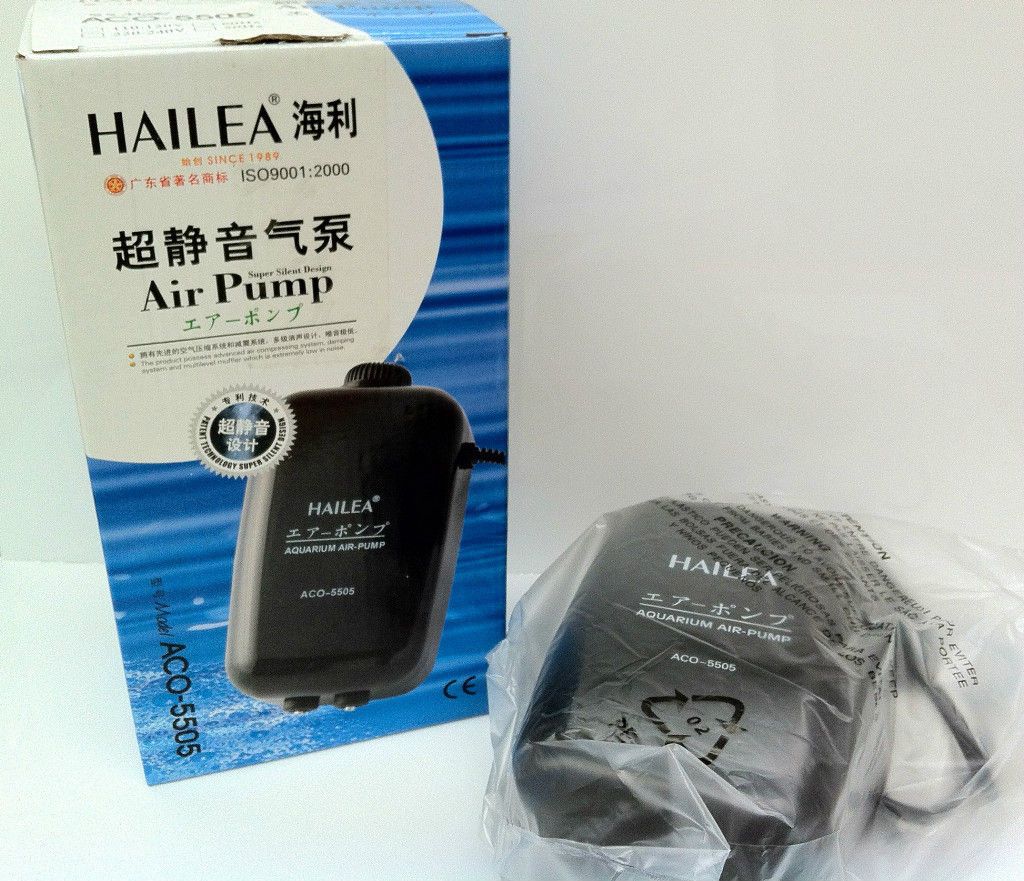 Super silent design Fish Tank Air Pump. ACO 5505. Long life use. SALE