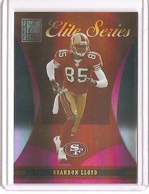 2006 ELITE FOOTBALL ELITE SERIES INSERT BRANDON LLOYD /250 SAN